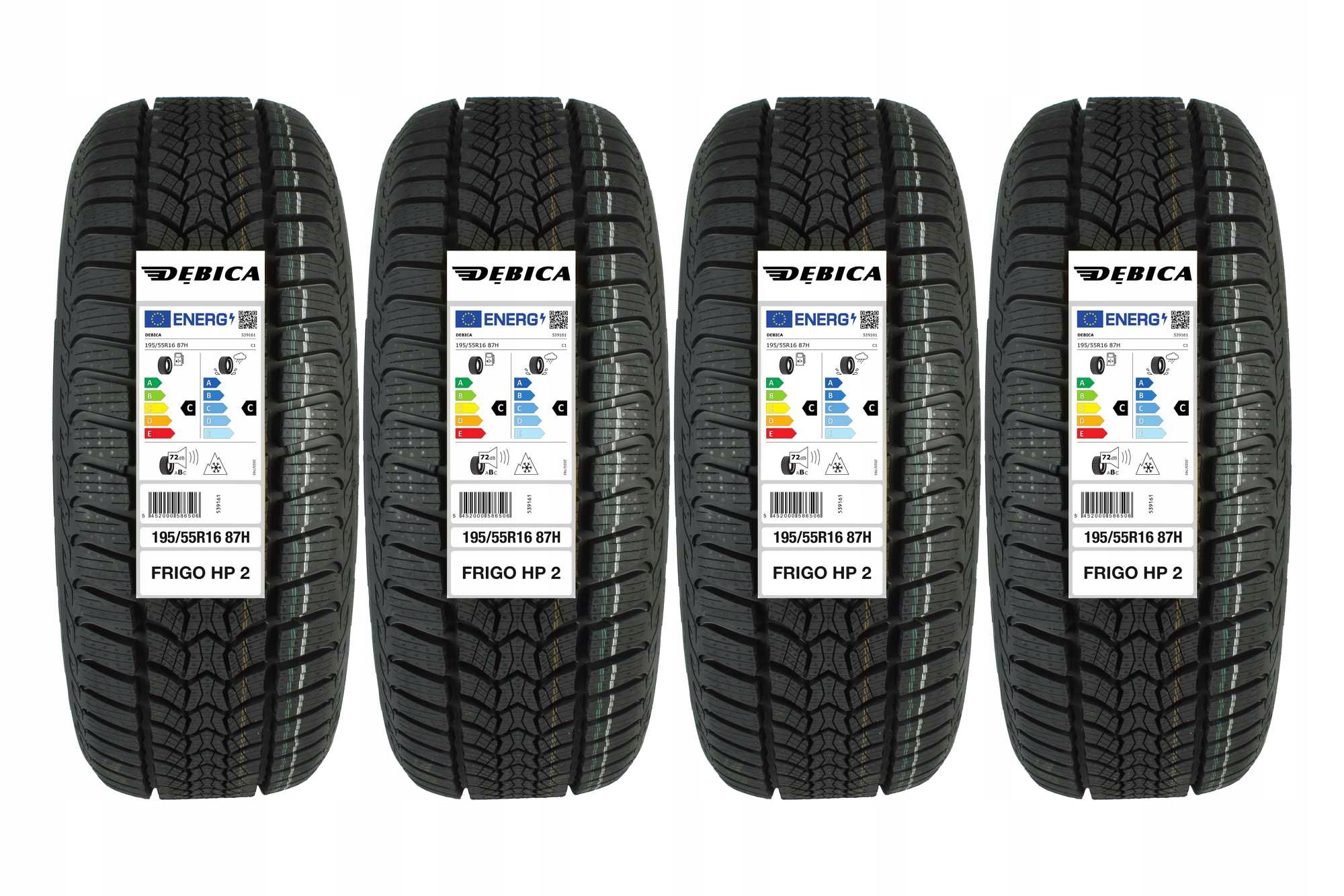 

4 Opony zimowe 195/55R16 Dębica Frigo Hp 2