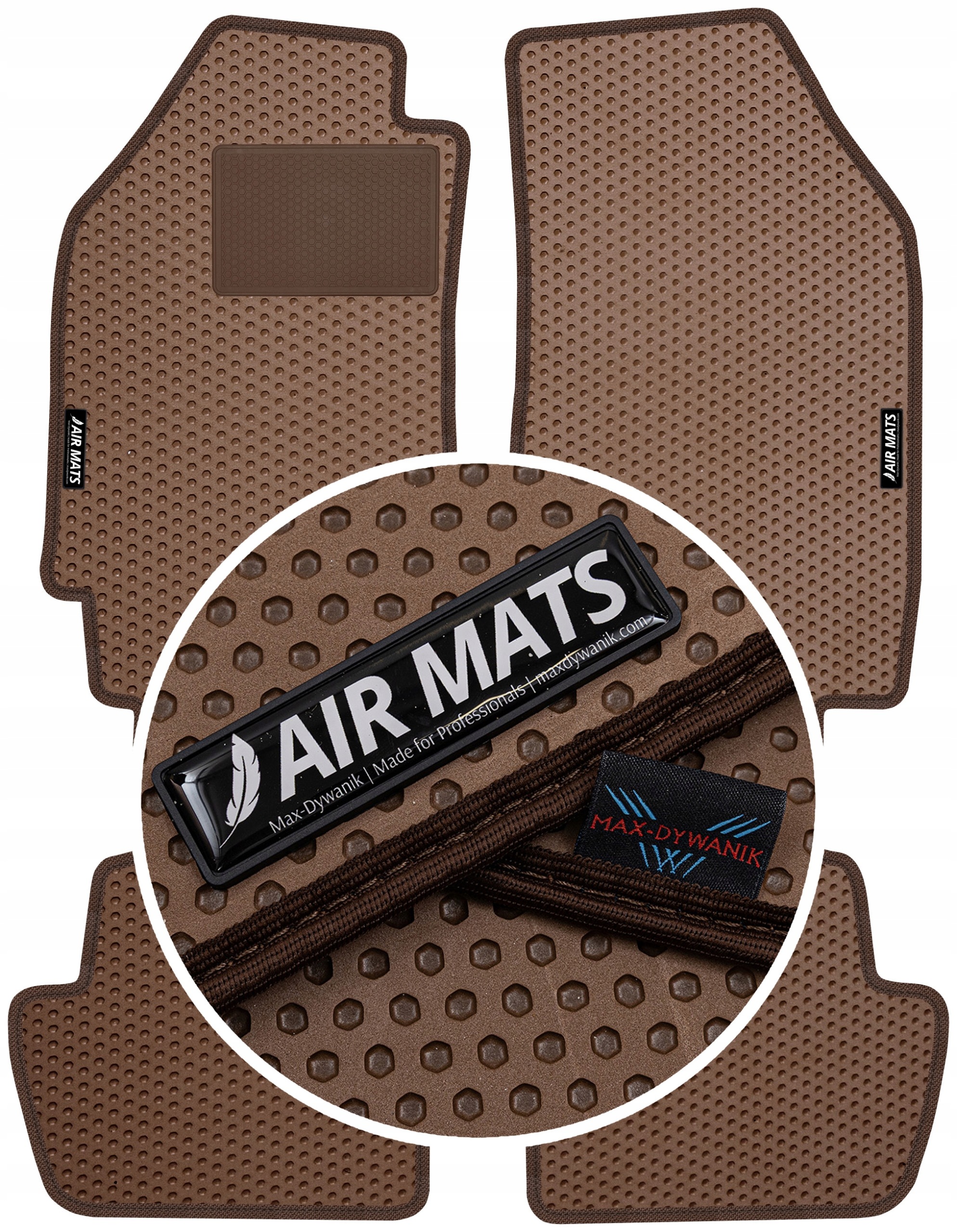 Chevrolet Spark III 2010-2015 Gumové koberce Air Mats Hnědé