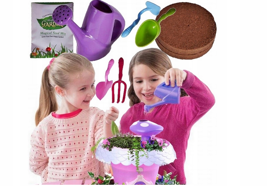 MAGICZNY DOMEK WRÓŻKI OGRÓD UPRAWA ROŚLIN Baterie 3 x AG13