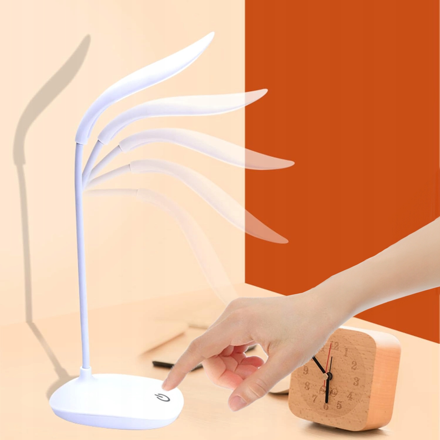 LAMPKA BIURKOWA LED NA DOTYK DOTYKOWA SZKOLNA USB STOJĄCA BEZPRZEWODOWA Marka ARSA GO