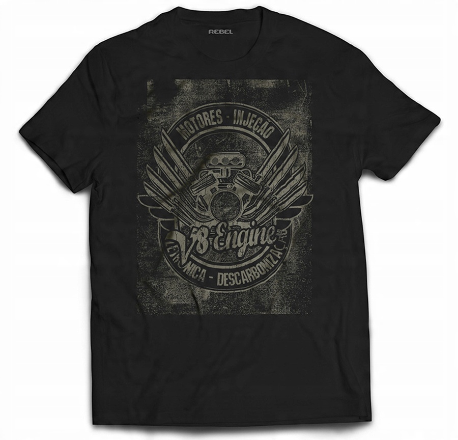 

Tshirt Rebel Prezent Silnik Auto Car V8 Engine M