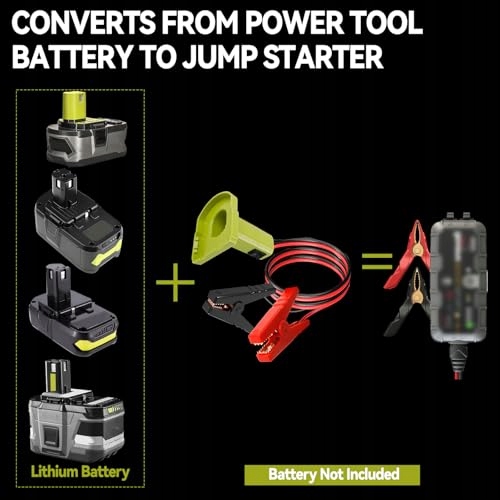 Adapter ułatwiający rozruch do samochodu, kompatybilny z akumulatorem Ryobi — miniatura 5