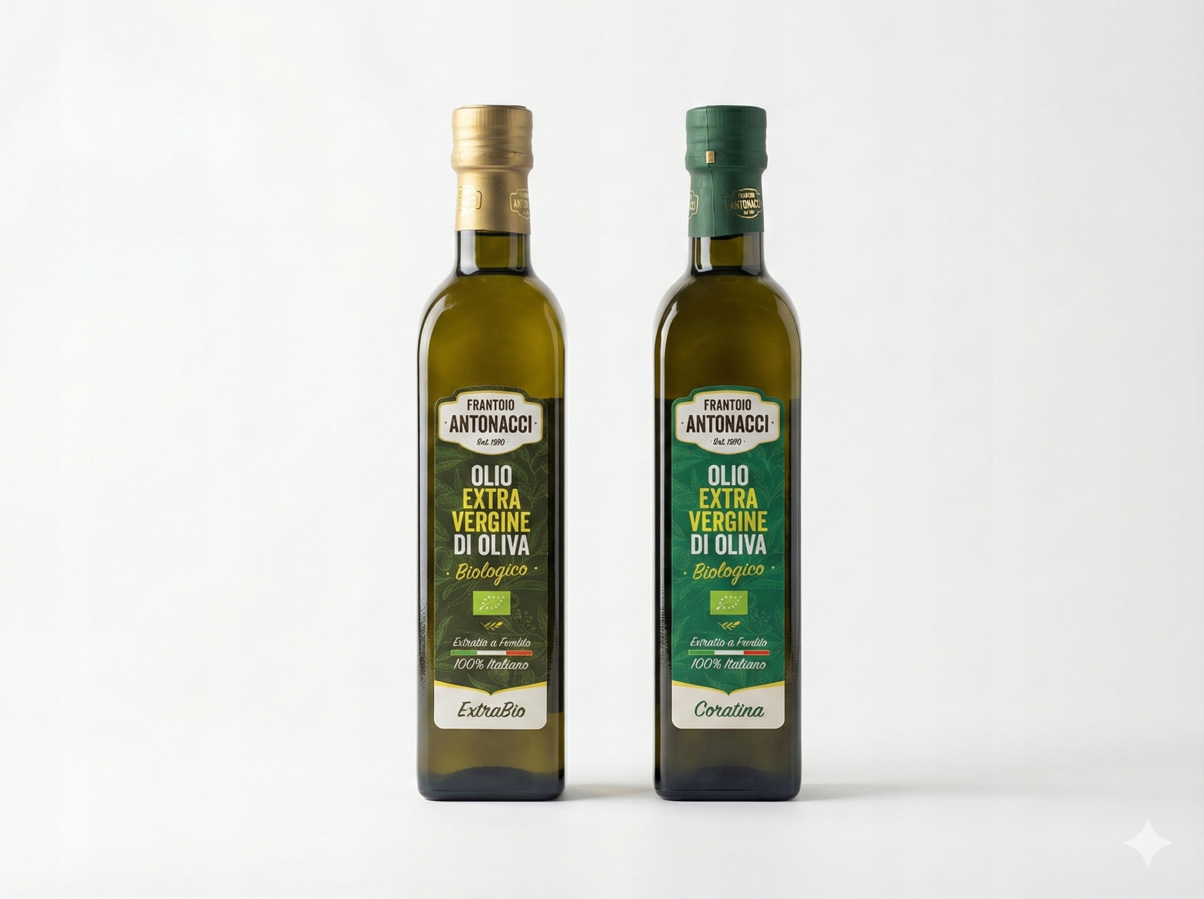 Levně Olivový olej Bio Sada 2 x 500 ml na smažení a pití Italská Dárek