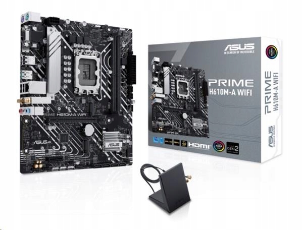Asus Prime H610M-A Wifi soc 1700 H610 DDR5 mATX M.2 Hdmi D-Sub Dp…