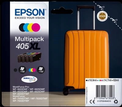 Atrament Epson Multipack 4-farebný atrament 405XL Durabrite Ultra…