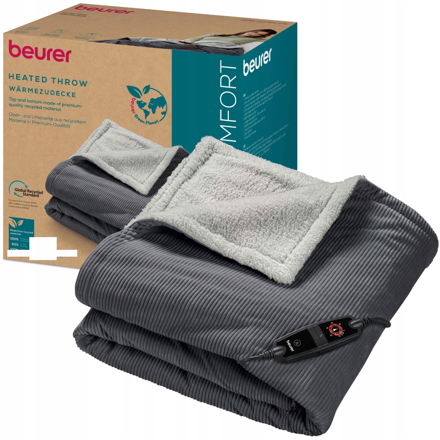 Beurer Hd 80 Cord Szary Koc Elektryczny