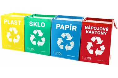 Levně Sixtol Sort Easy 4 Karton 4 x 36 l