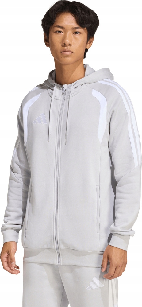 Pánská Mikina Adidas Tiro 26 League Sweat Full Zip Hoody Šedá KF3319 velikost M