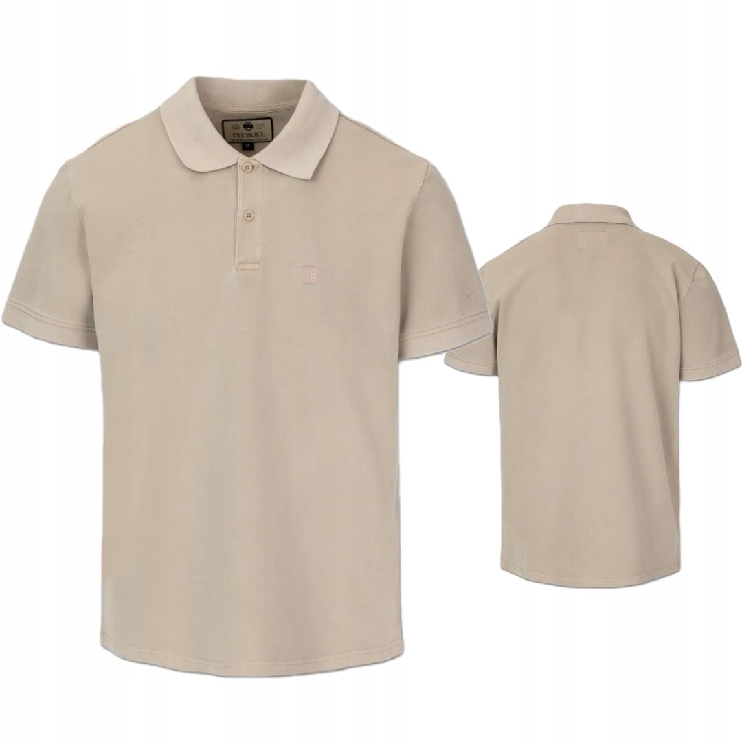 Pánské Tričko Pitbull Tričko , Přepané, Malé Logo, Písková Velikost XL