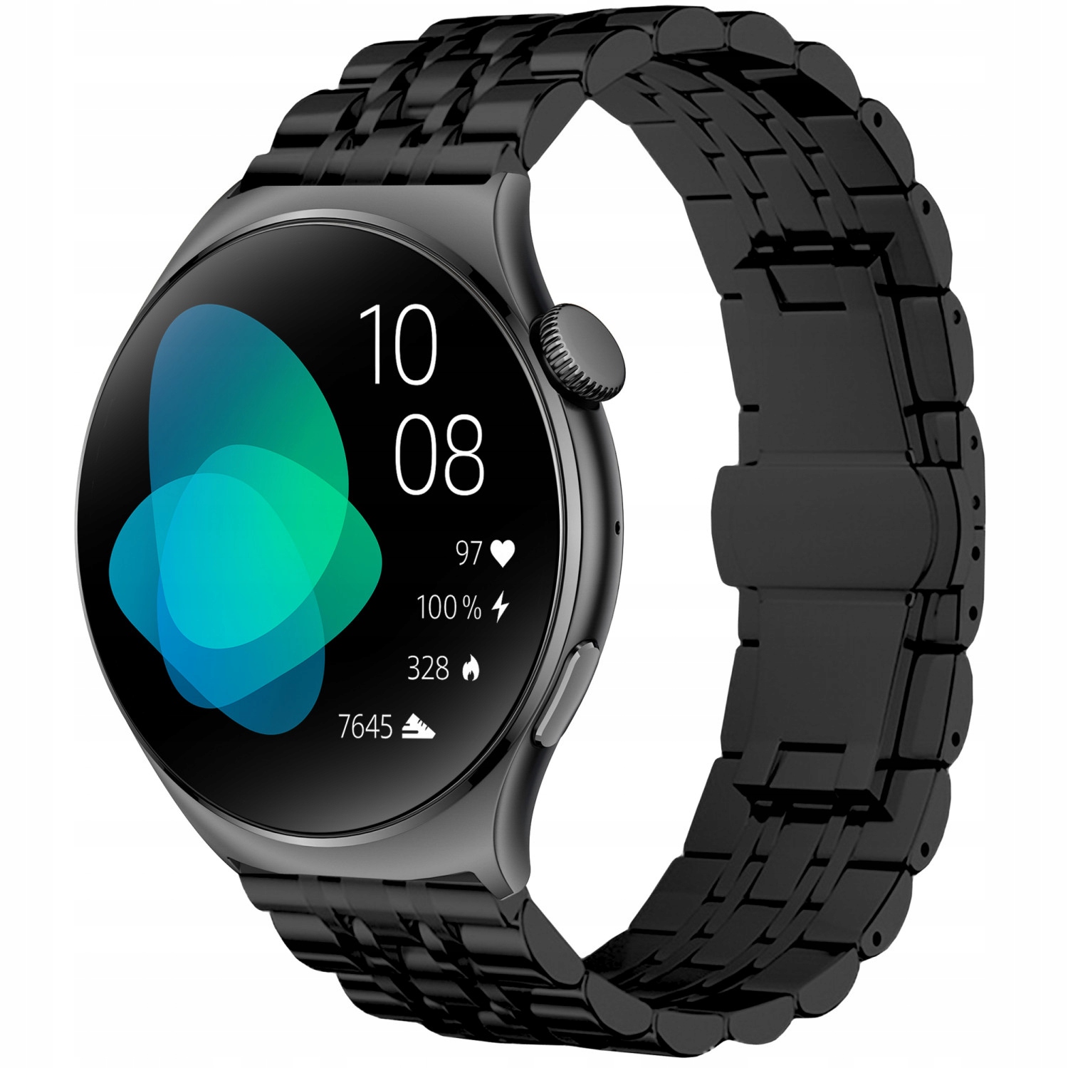 Chytré Hodinky Enter kroky kalorie cyklus spánek puls pl menu černá