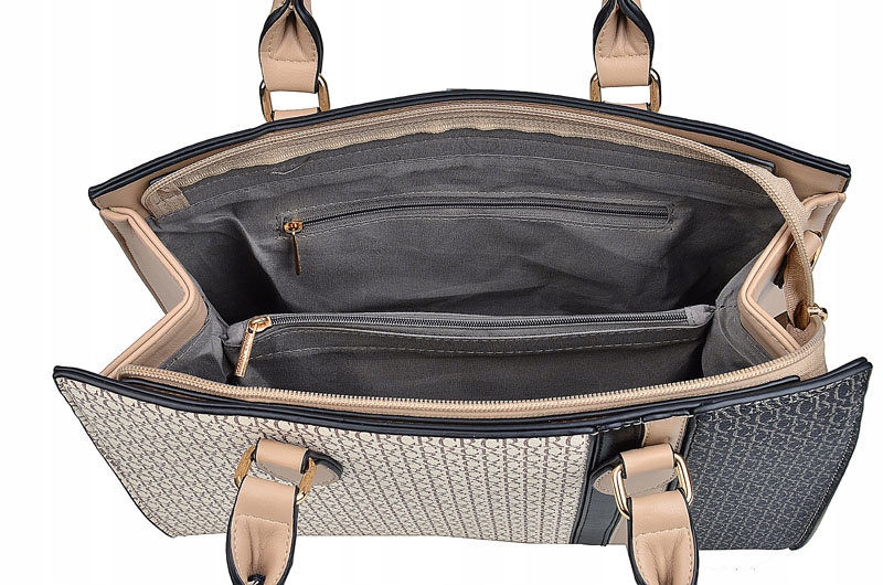 GALLANTRY TOREBKA damska KUFEREK do ręki pasek modny monogram Wielkość mała (nie mieszcząca A4)