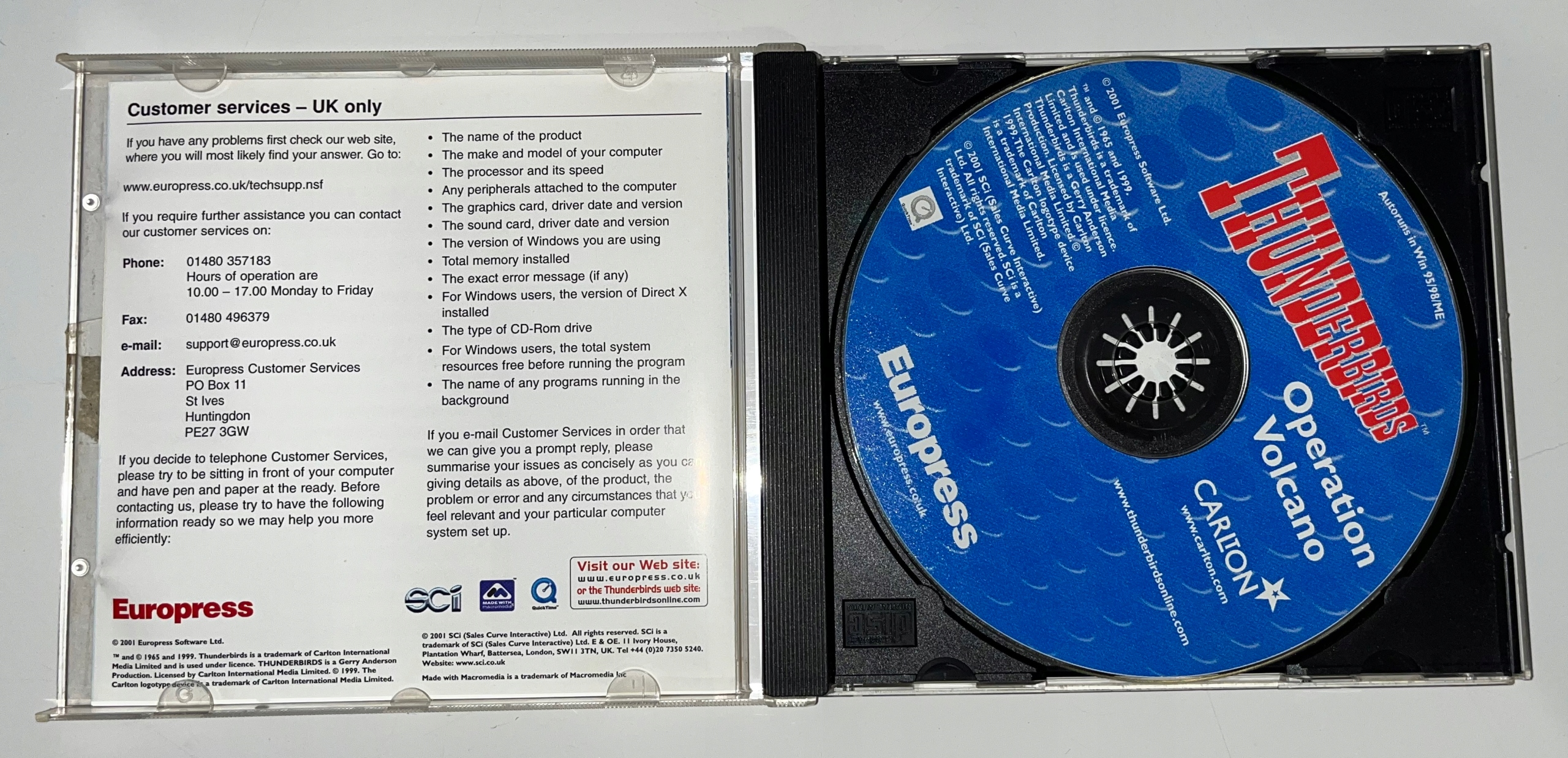 THUNDERBIRDS VAULT OF DOOM Producent inny