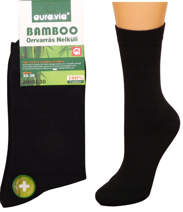 

Skarpetki Aura 8617 bambusowe czarne r.38-41