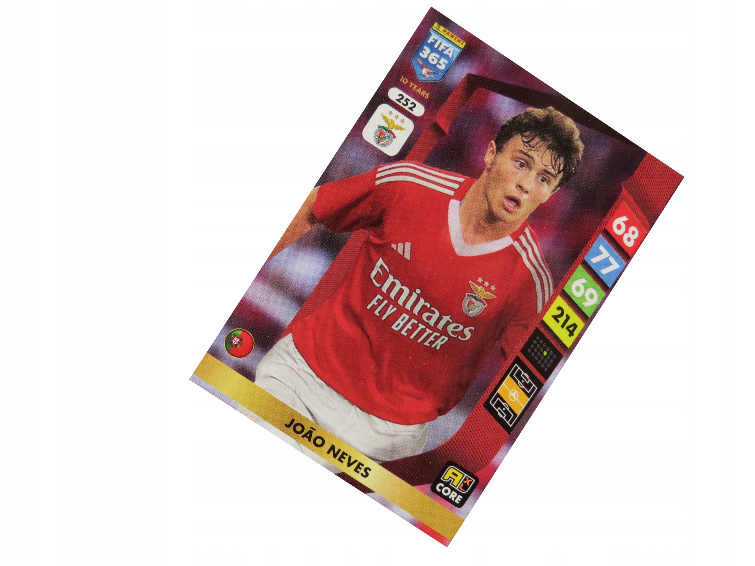 Panini Fifa 365 2025 Karty Piłkarskie Core 252 Joao Neves Benfica Lizbona