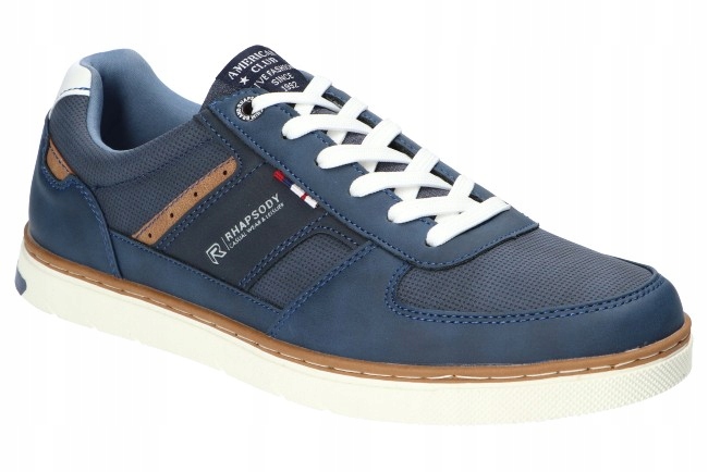 American Club RH78 Adidasy Módní Polobotky Pánské Boty Paměťová Vložka Navy 46