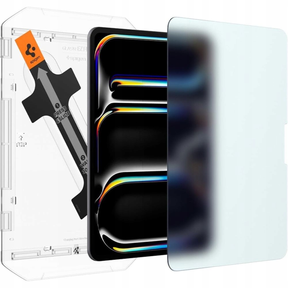 Tvrzené sklo Spigen pro iPad Pro 11" M4 5gen 2024, jako papír aplikátor