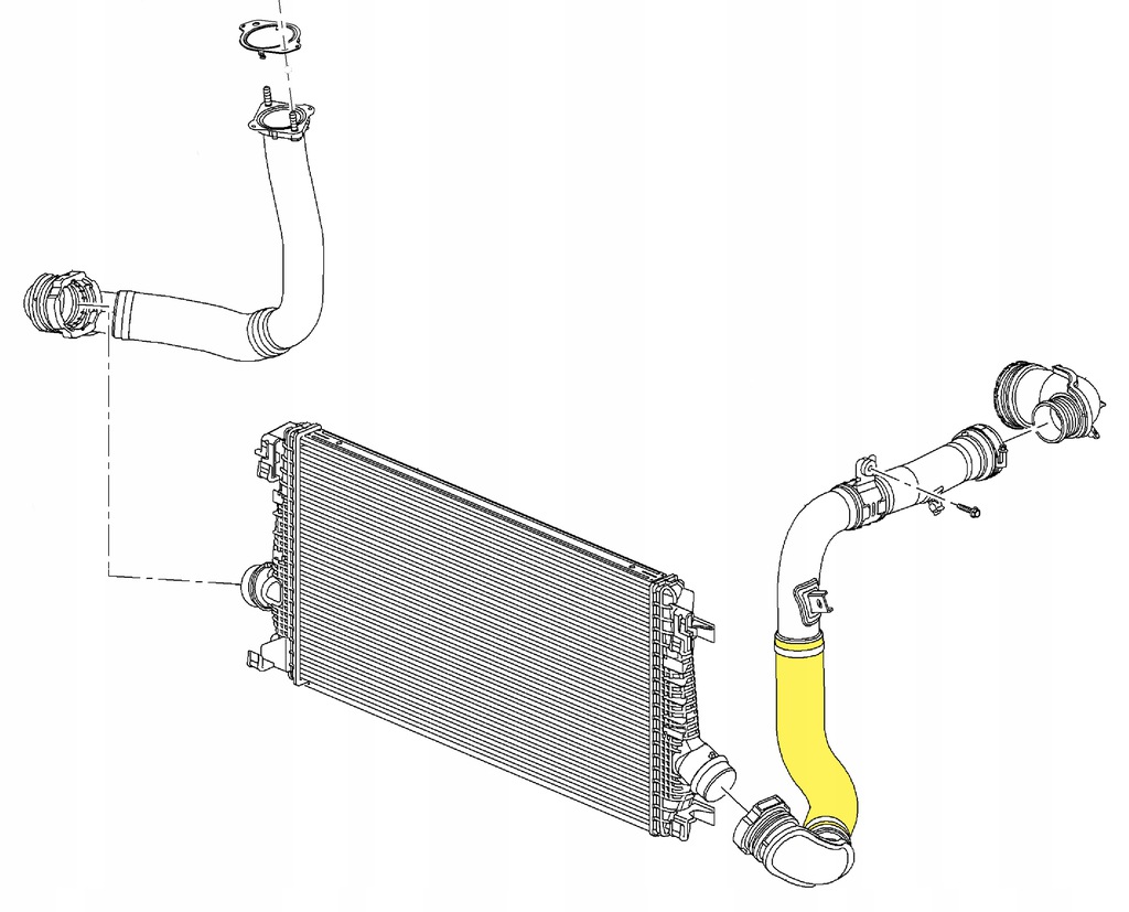 PRZEWOD RURA WAZ TURBO CHEVROLET ORLANDO J309 2 0D Part manufacturer other