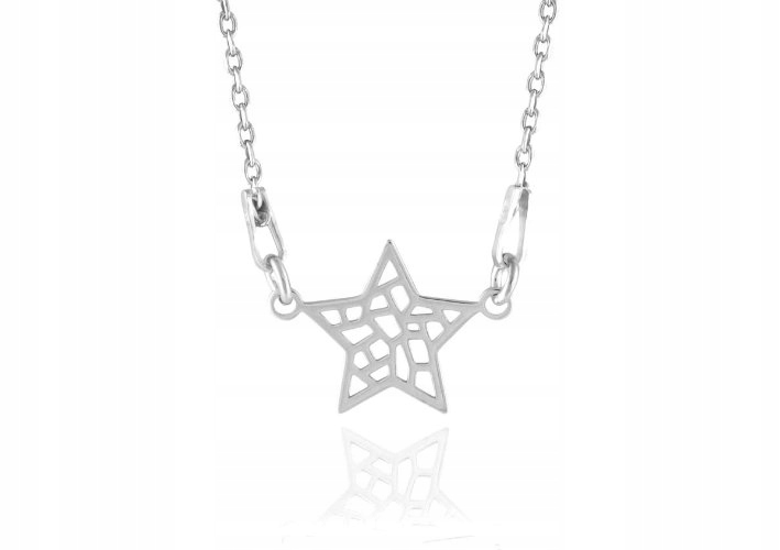 

Naszyjnik Celebrytka gwiazdka srebro 925 40 cm