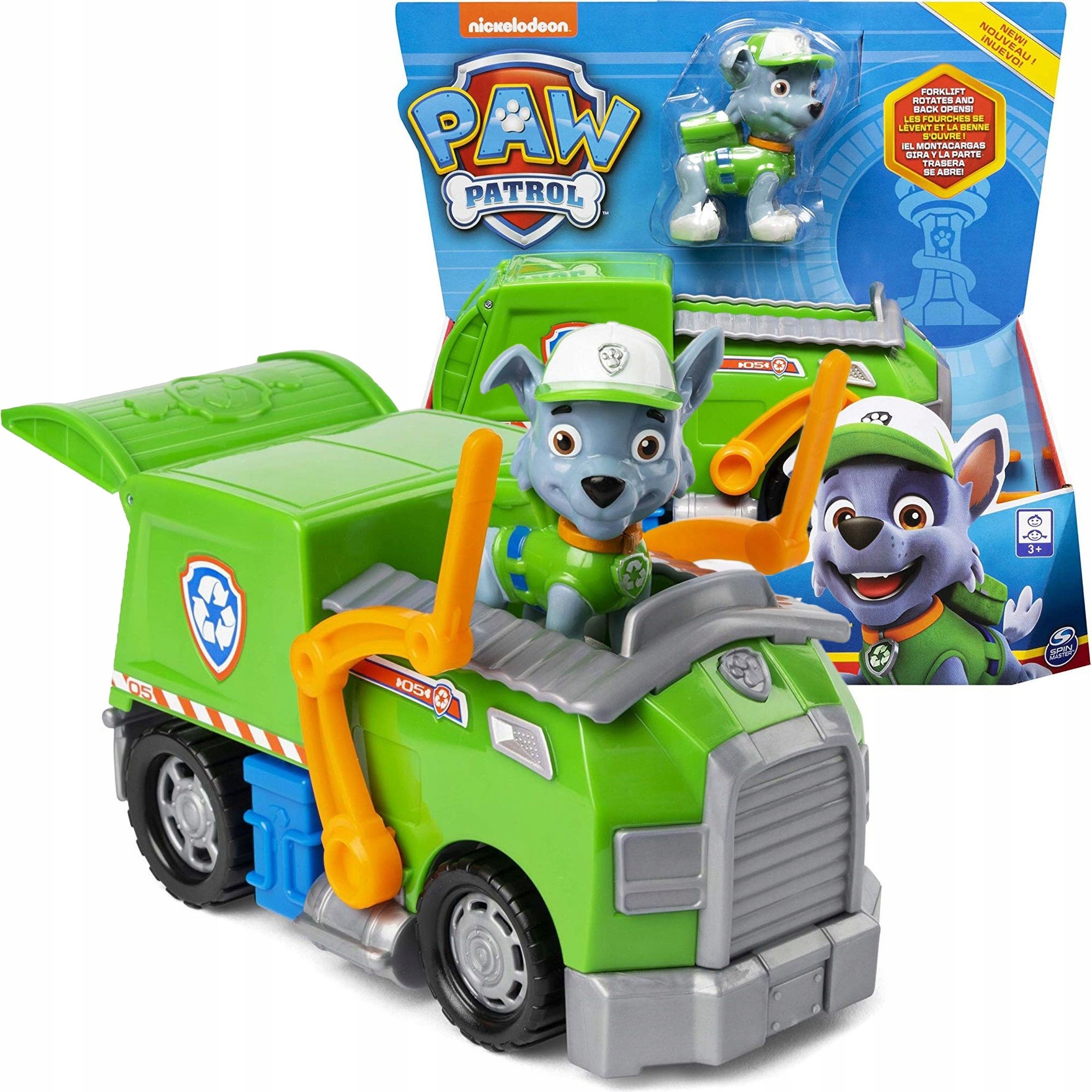 PSI PATROL FIGURKA ROCKY + POJAZD ŚMIECIARKA PAW samochód Kod producenta 20119367