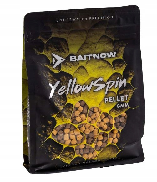 Baitnow Pellet Method Feeder Yellow Spin 8mm 800g