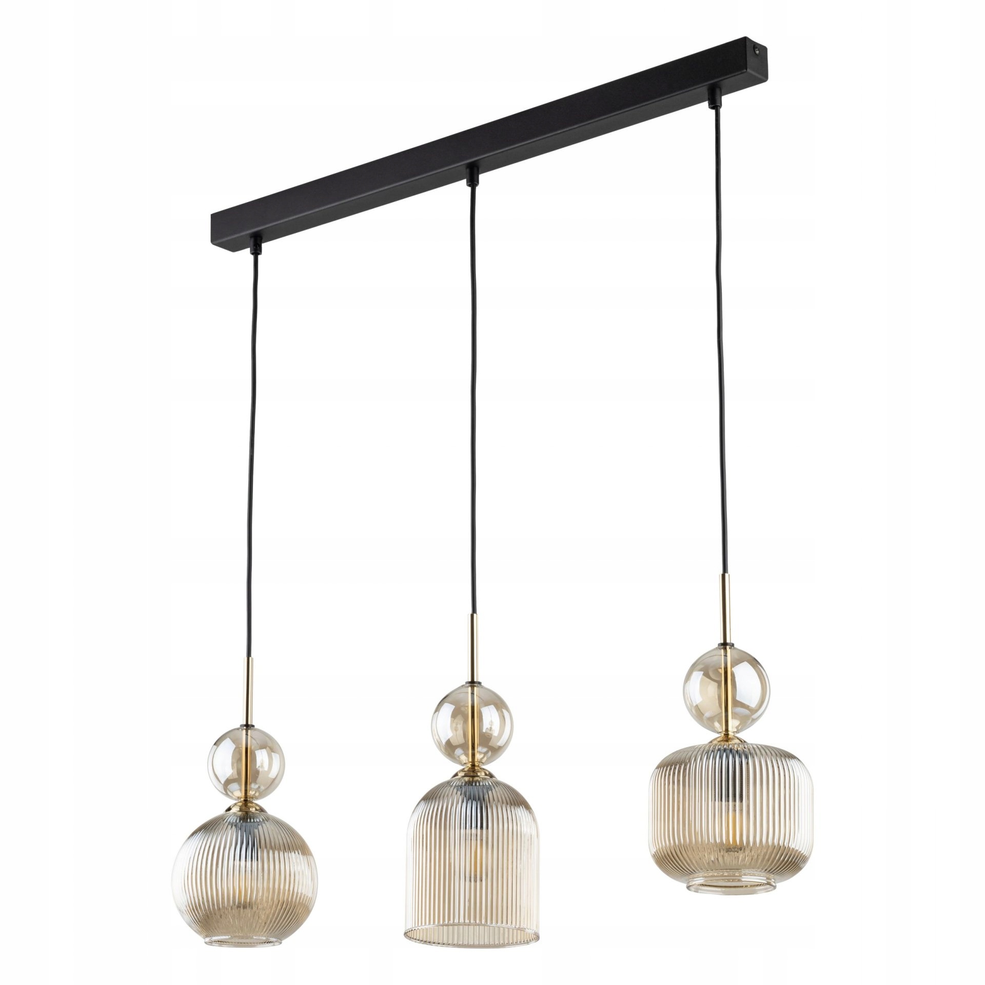 Závesná lampa Závesný luster Jantárový 3xE14 Glamour Sophia Tk Lighting