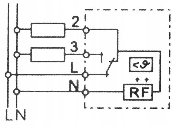 TERMOSTAT DO GRZAŁEK OGRZEWACZY WENTYLATORÓW 230V Model FZK-011