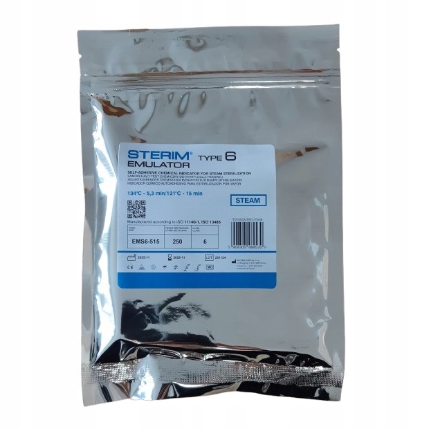 Testy do autoklawu klasy 6 Sterim EMULATOR Type 6