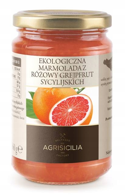 Marmeláda Z Růžových Sicilských Grapefruitů Bio 360 g Agrisicilia