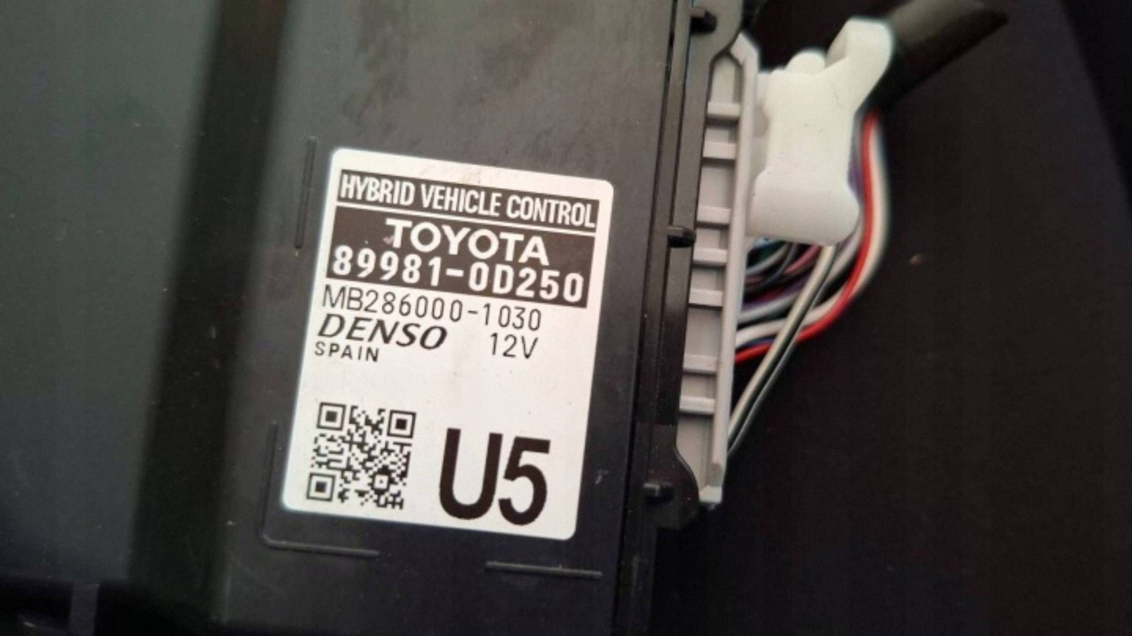 modulo Controllo akumulatorem Mazda 2 TOYOT YARIS IV 89981-0D250