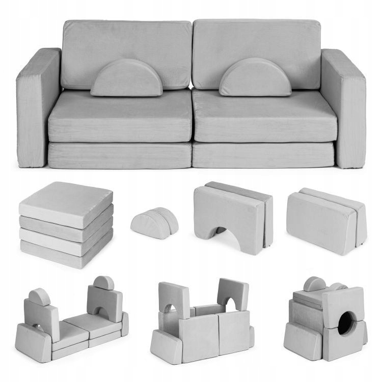 Sofa Modułowa Składana Kanapa Dla Dzieci 10 Poduszek