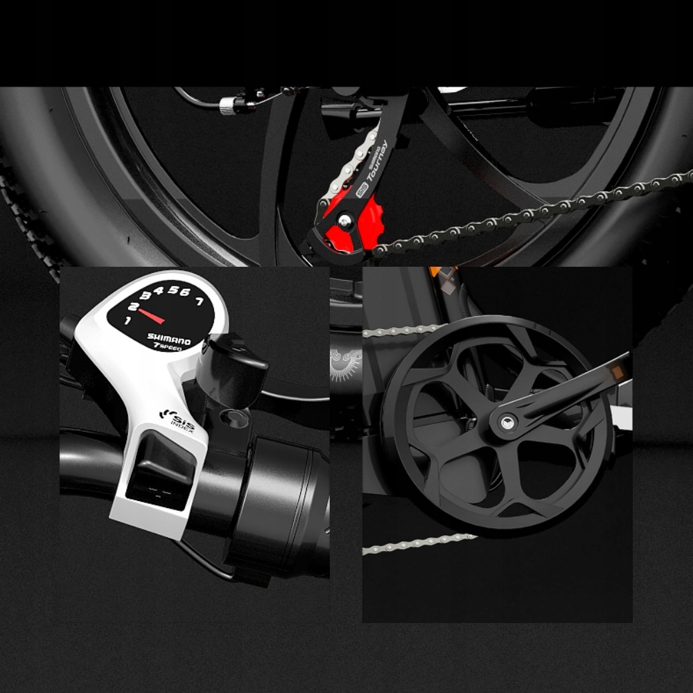 Rower elektryczny dla dorosłych Cheevalry C20 PRO 150KM 500W E-BIKE 20'' Rozmiar koła (