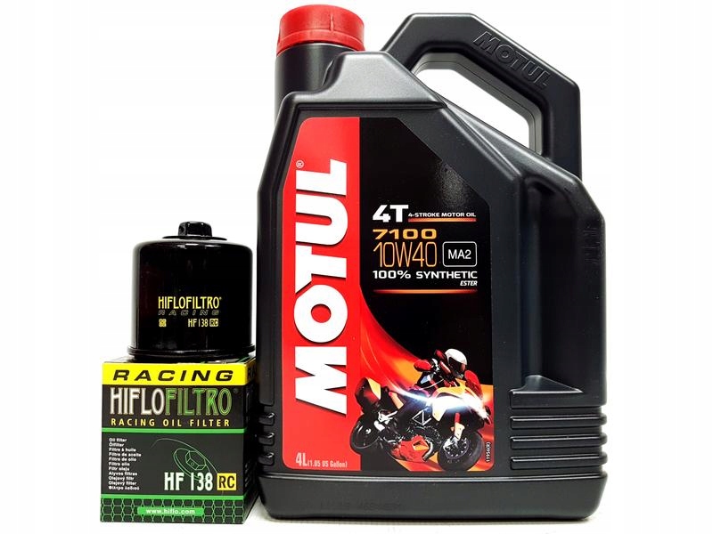 

Motul 7100 4T 10W40 4L+HIFLO Filtr Oleju HF138RC