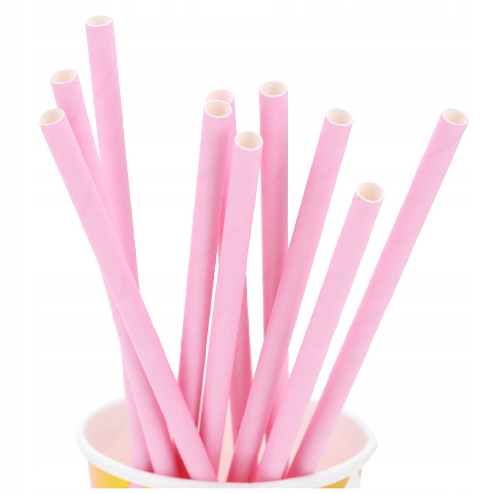 SŁOMKI PAPIEROWE CAKEPOPS LIZAKI BEZOWE BABY SHOWER KOMUNIA UEODZINY 10 szt
