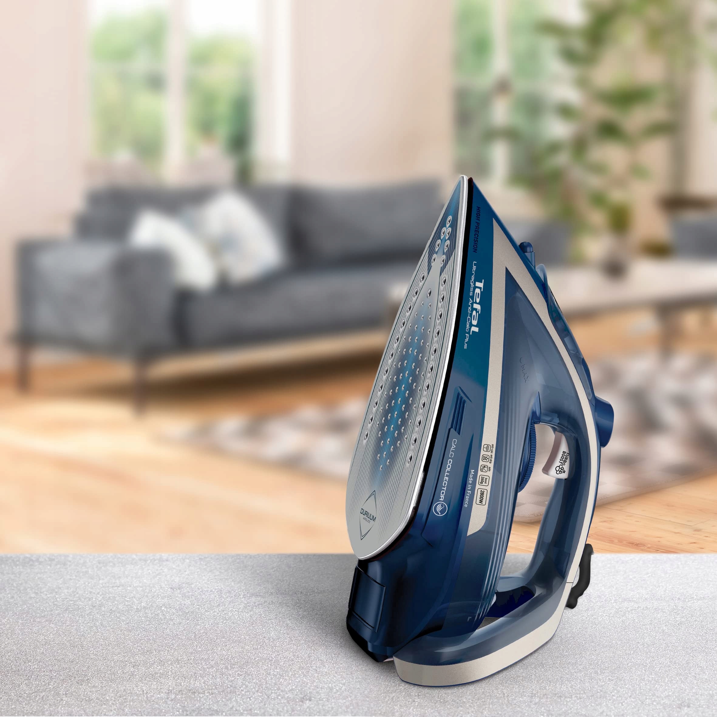 TEFAL Ultragliss Żelazko Parowe 2800W Zbiornik Na Kamień Eco Niebieskie — miniatura 7