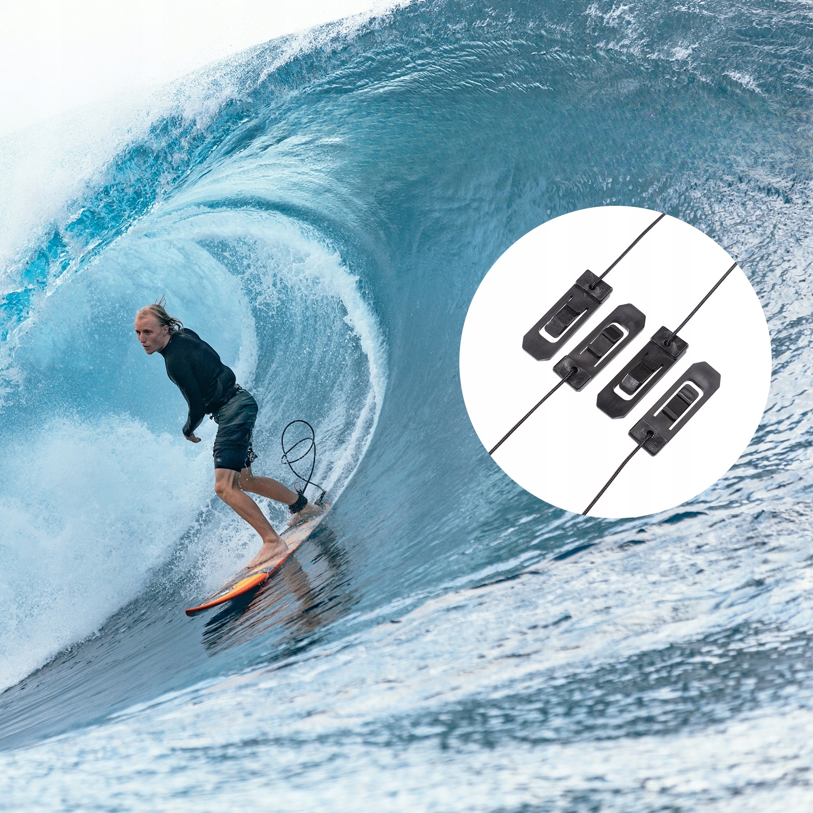 KLAMRA DO DESKI SURFINGOWEJ Z KLIPEM DO Płetw KLAMRA DO PADDLEBOARDU SURFER Kod producenta 11366323