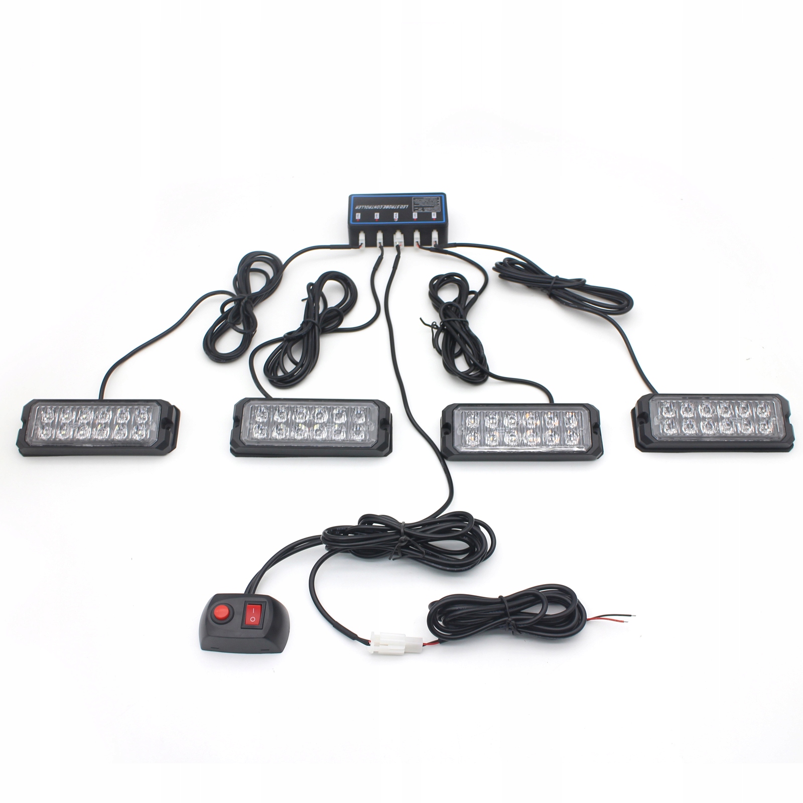 Výstražné Lampy 4ks Stroboskop Pomoc Autopřepravník