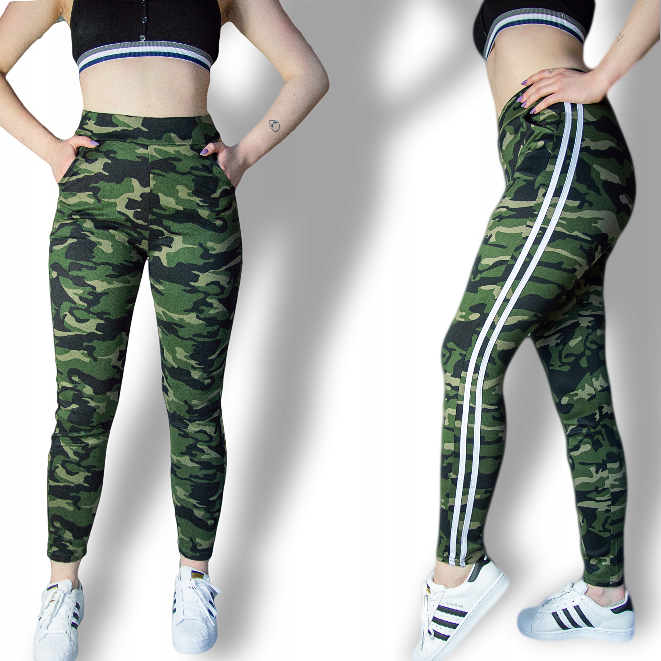 

Legginsy Getry Lampasy wyszczuplające S/m