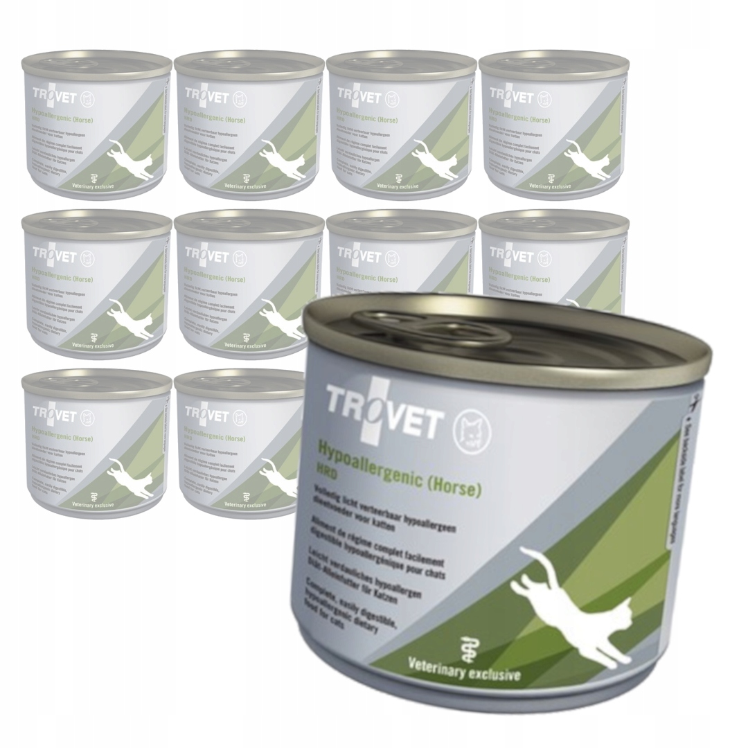 Levně Trovet Hypoallergenic Hrd 12x200g Lehce stravitelné Mokré Krmivo Pro Kočky Konina