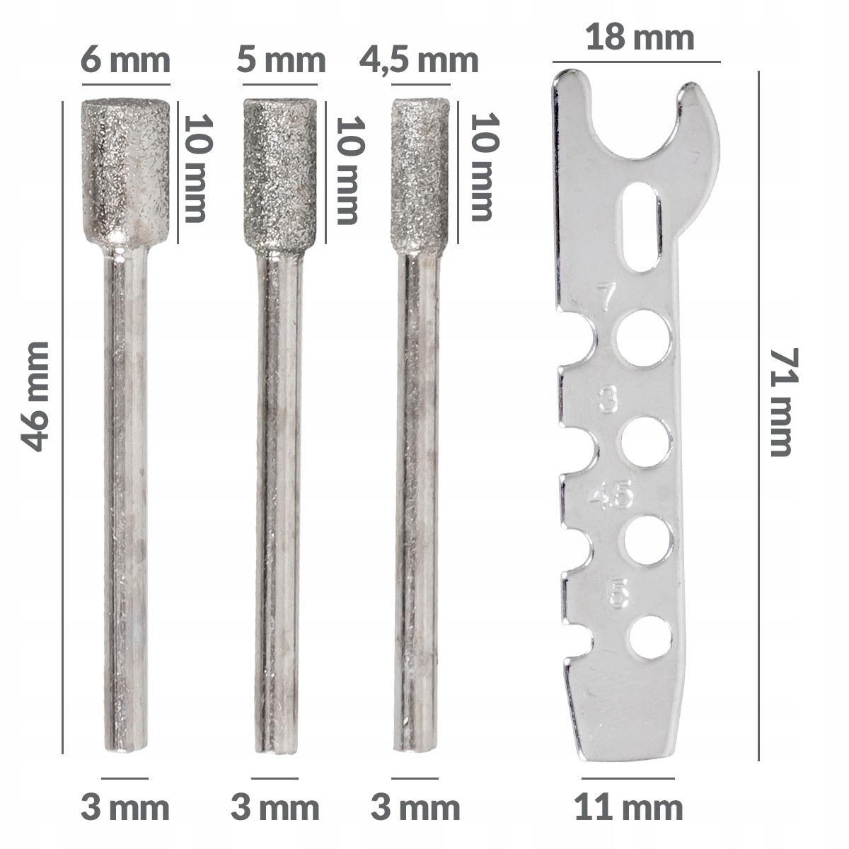 OSTRZAŁKA DO ŁAŃCUCHÓW PRZYSTAWKA KLUCZ 3 KOŃCÓWKI Marka Heckermann