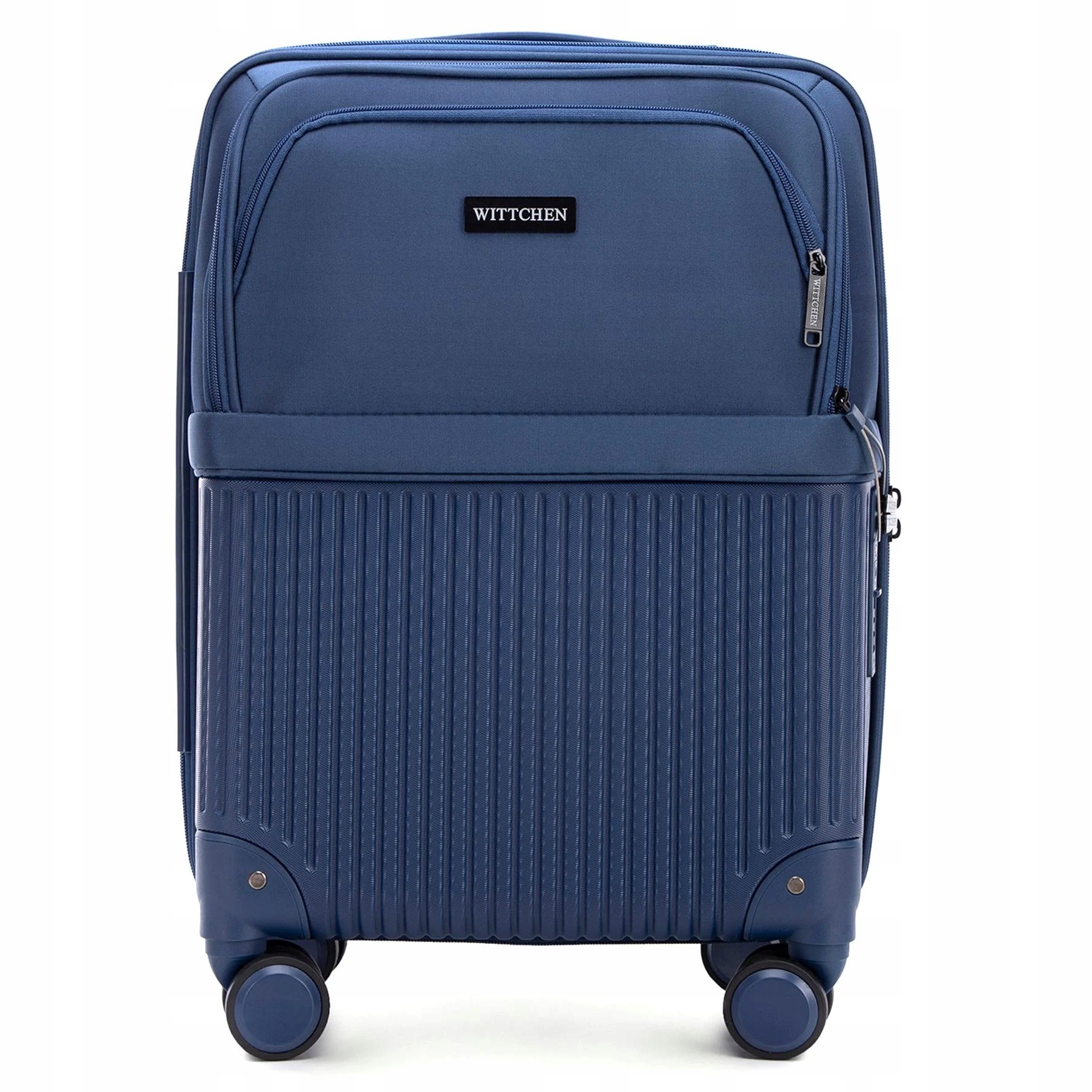 Walizka kabinowa Wittchen 56-3S-881-90 Axis Line z ABS-u i nylonu
