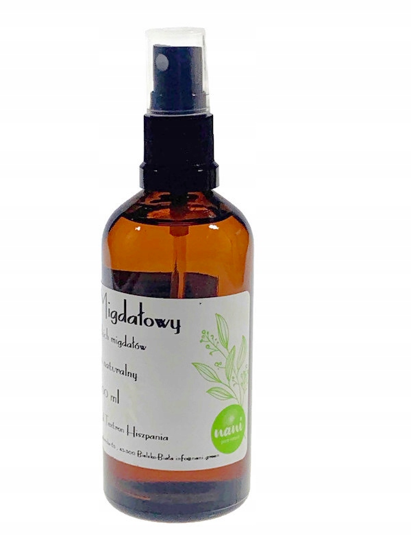 OLEJ MIGDAŁOWY, ZE SŁODKICH MIGDAŁÓW 100 ml Pojemność 100 ml