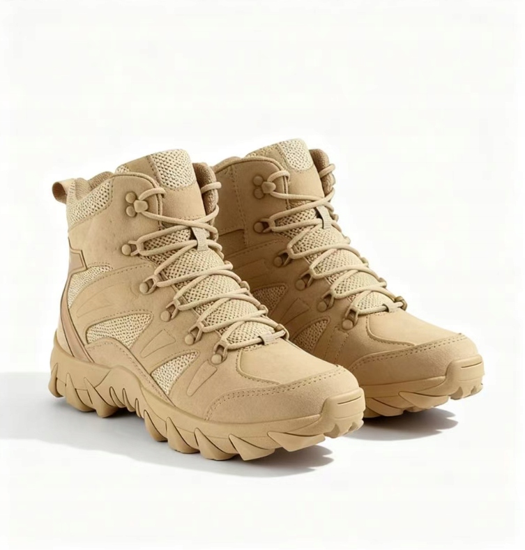 Taktické Vojenské, Voděodolné Trekové Kožené Boty