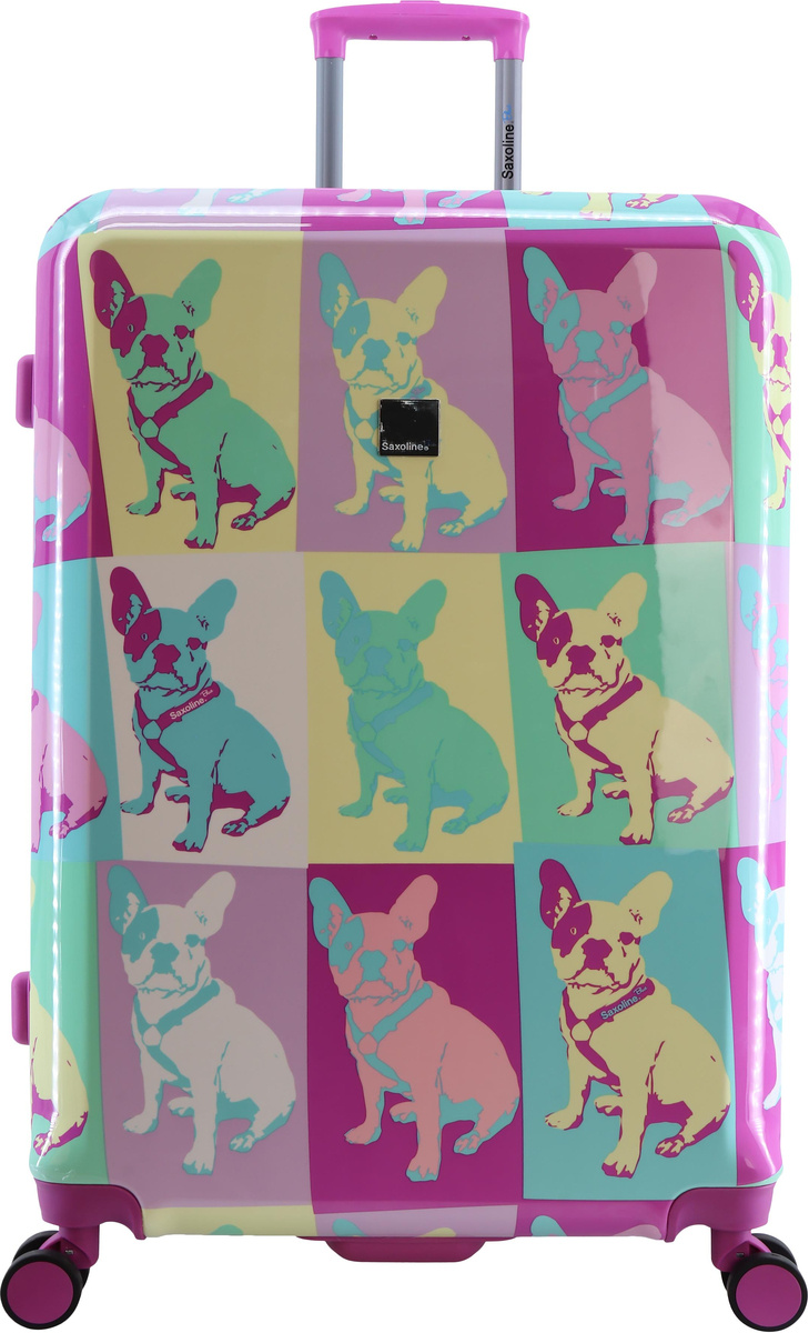 Střední kufr Saxoline 66 cm Bulldog Color