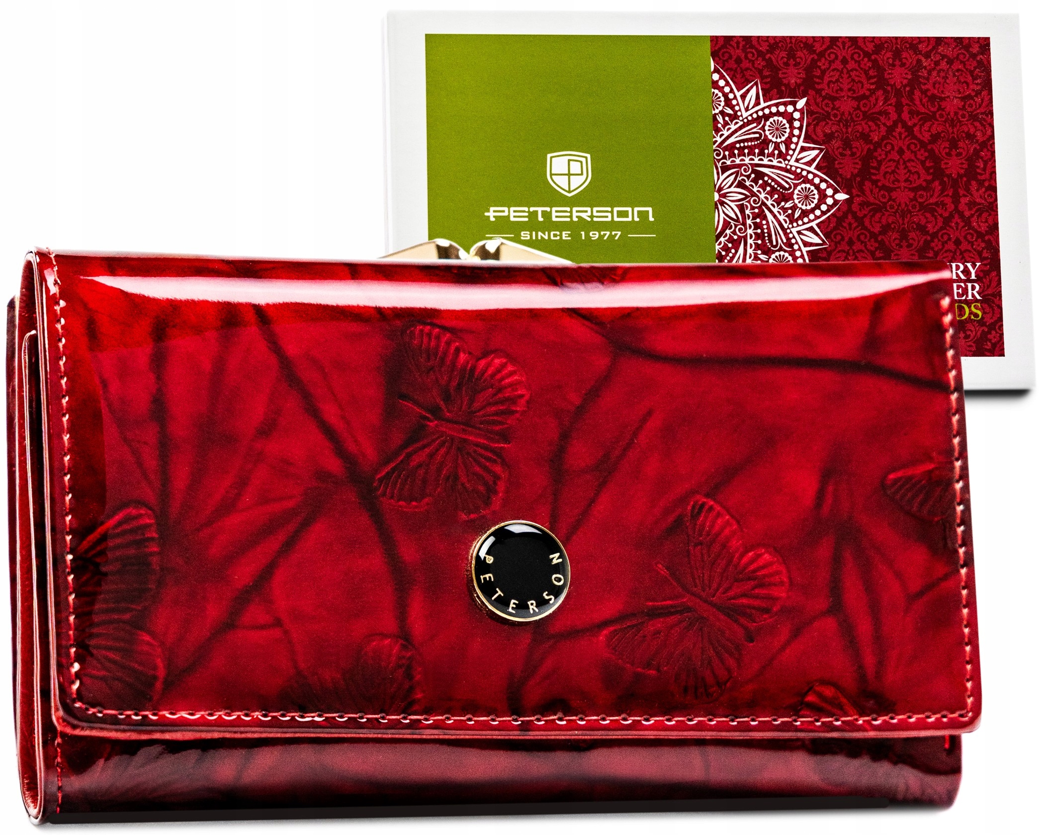 Portfel damski skórzany antykradzieżowy z Rfid ze skóry Peterson