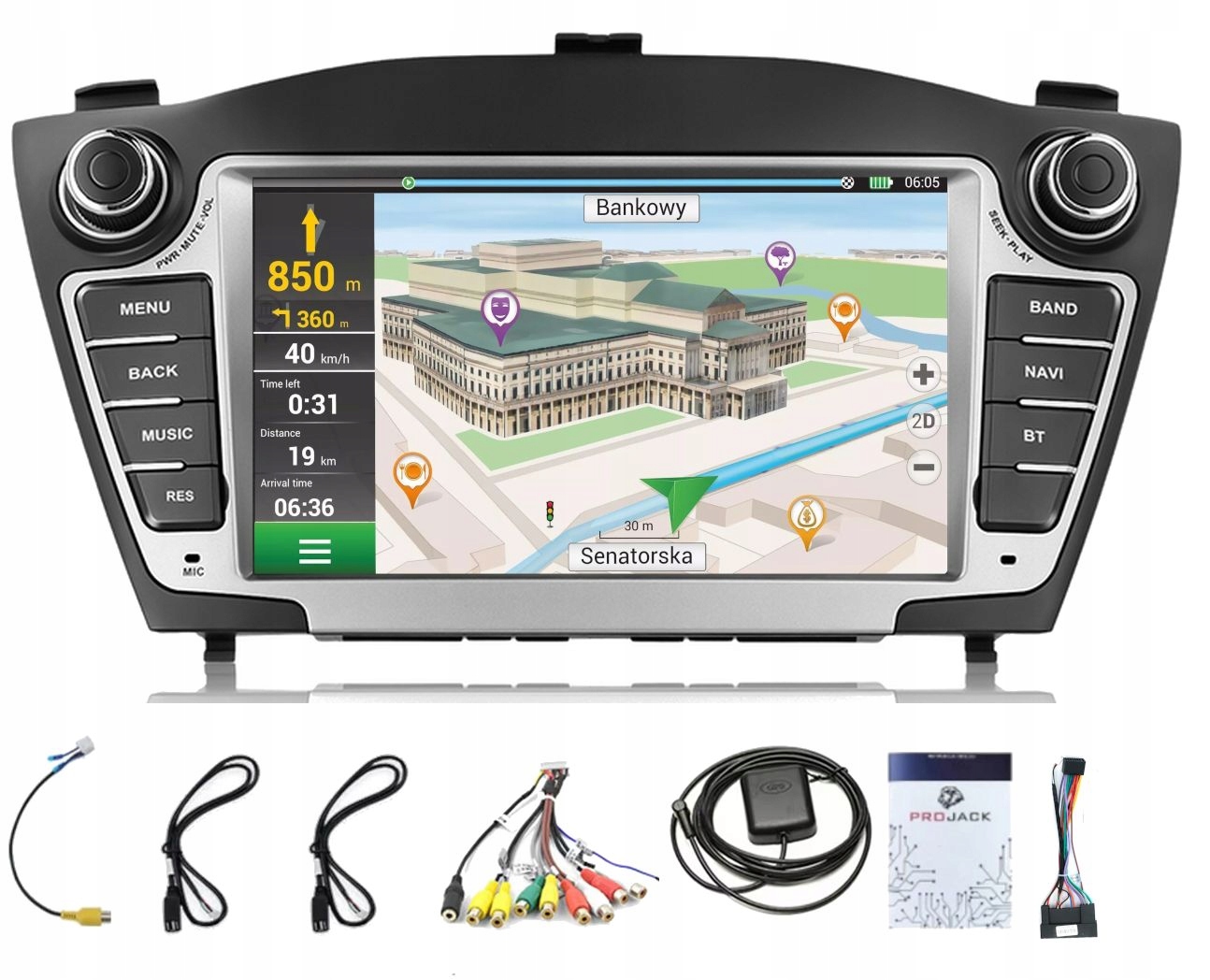 Autorádio Gps Android Hyundai IX35 2009-2015 Carplay Wifi Usb Bt 2GB 64GB