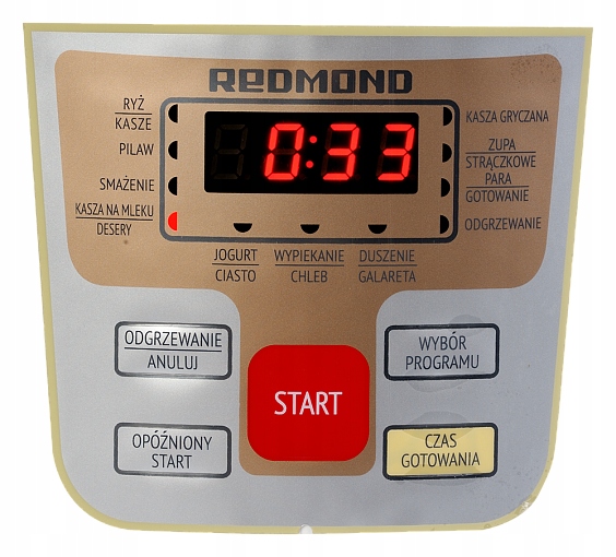 Multicooker Redmond RMC-M30E -10 PROGRAMÓW AUTOMATYCZNYCH 900W - z defektem Model RMC-M30E