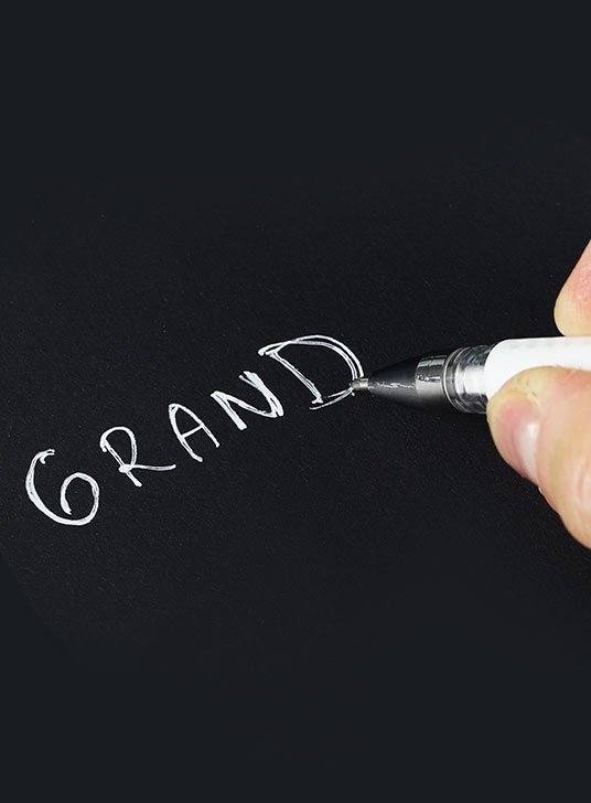 DŁUGOPIS ŻELOWY GRAND GR-101 BIAŁY Rodzaj żelowy