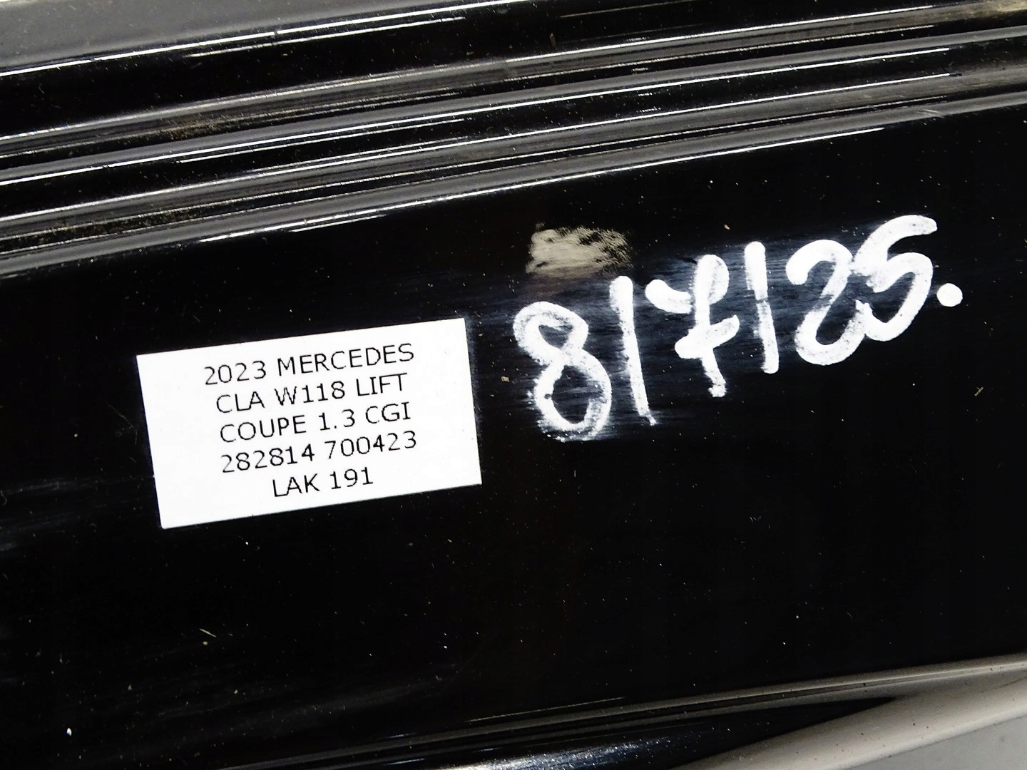 moulding threshold cap left MERCEDES CLA W118 LIFT A1186909100