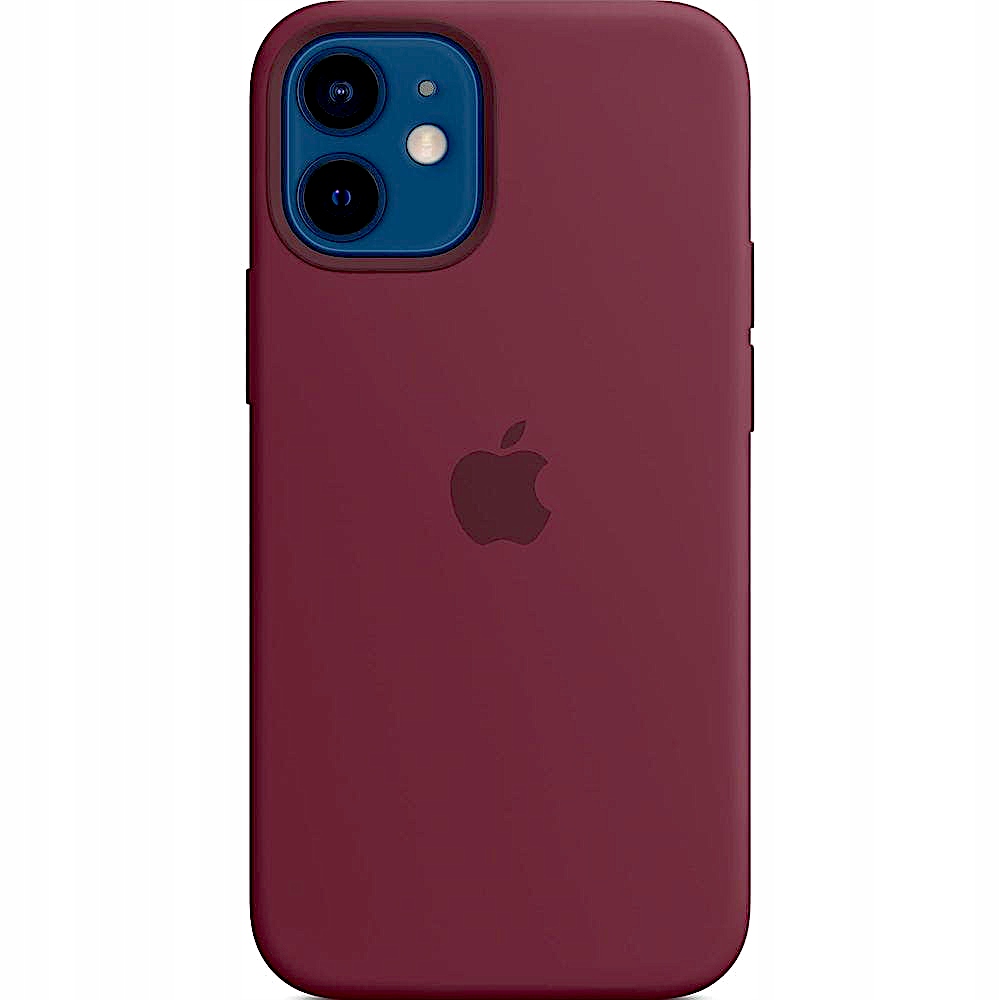 Originální silikonové pouzdro Apple s MagSafe pro iPhone 12 mini Plum