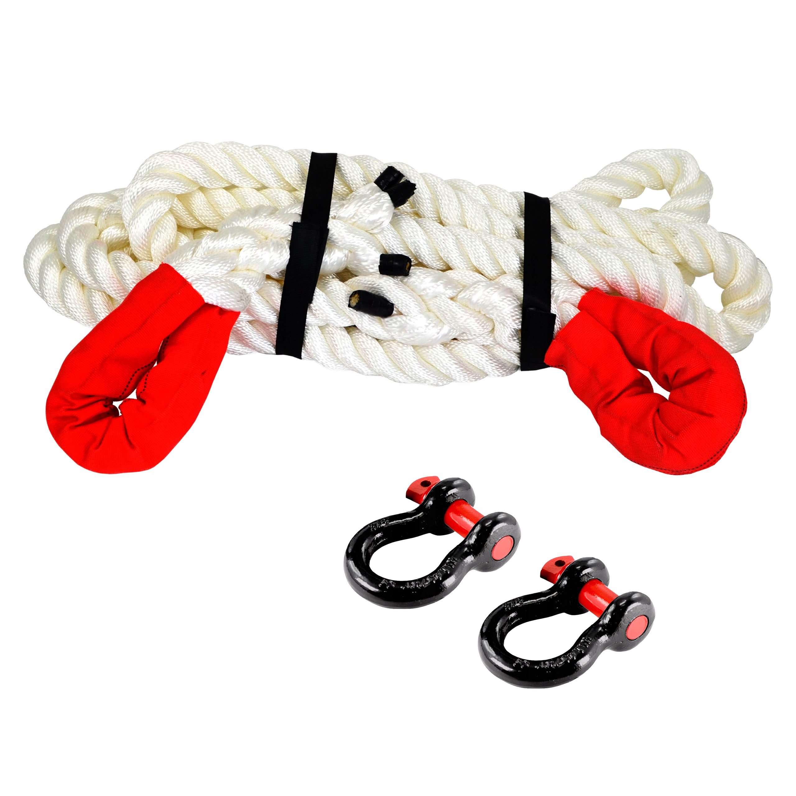 Kinetické lano 8 m 36 mm 25 t 2 x sklo Omega 4,75 t Snakeman 4WD